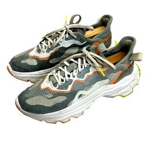 Sorel Kinetic Breakthru Day Lace Sneakers Womens Sz 8.5 Gray White Peach Preown